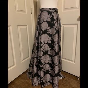Alex Evenings Floral Print Maxi Skirt